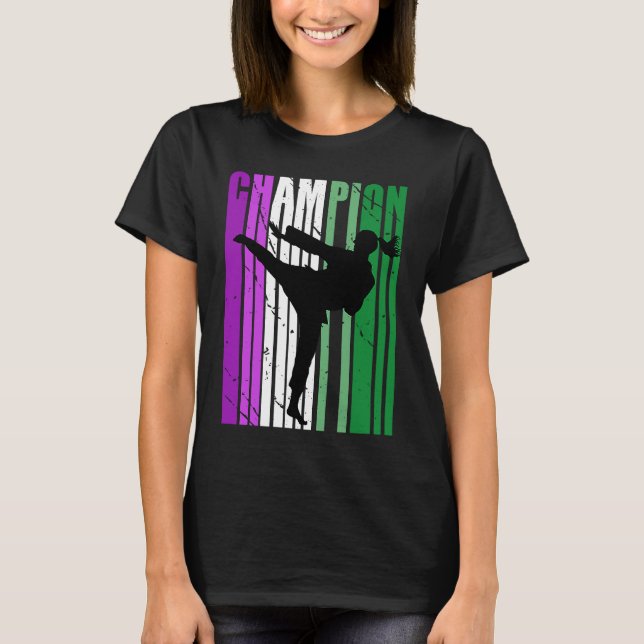 T-shirt Champion de femmes Karate Anniversaire Martial Ado (Devant)