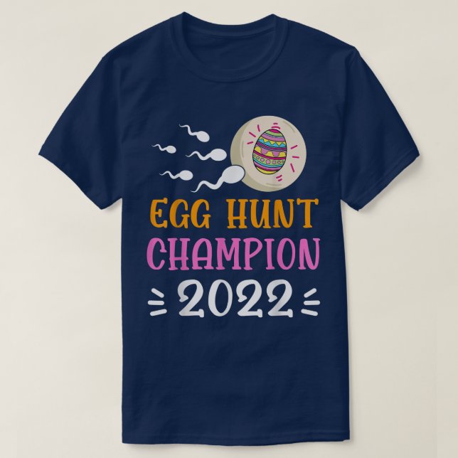 T-shirt Champion de la chasse aux oeufs 2022 Grossesse de  (Design devant)