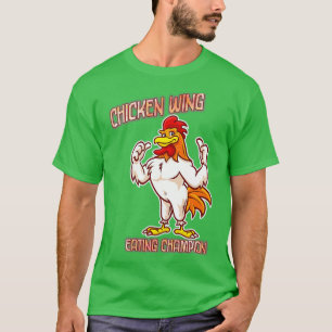 T-shirt Champion de la mangeoire de l'aile de poulet plais