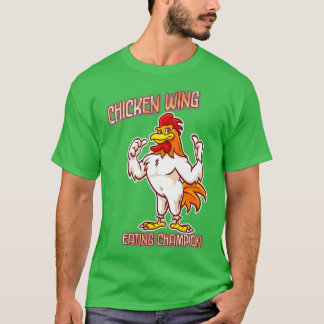 T-shirt Champion de la mangeoire de l'aile de poulet plais