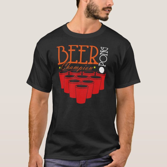 T-shirt Champion de puanteur de bière (Devant)