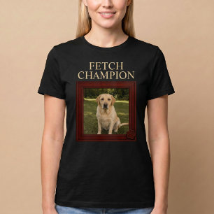 T-shirt Champion de Récupération Drôle de Chien Personnali