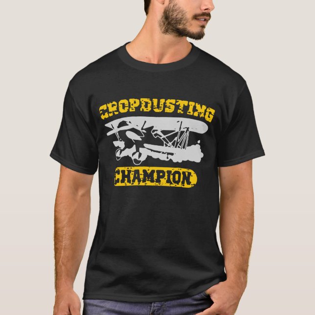 T-shirt champion de saupoudrage de culture (Devant)