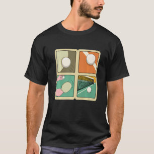 T-shirt Champion De Tennis De Table Ping Pong Game Whiff W