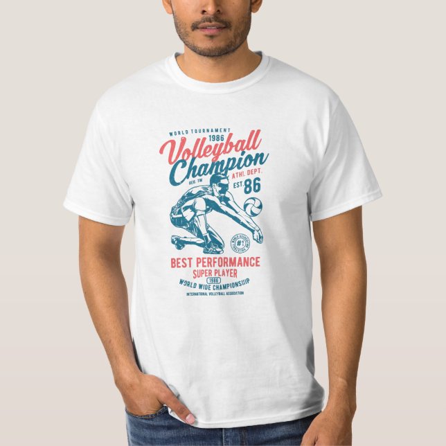 T-shirt Champion de volley-ball (Devant)