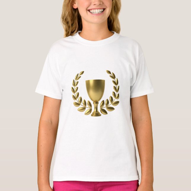 T-shirt Champion des filles - Chemise à manches longues bl (Devant)