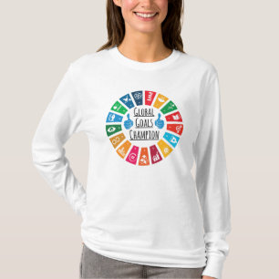 T-shirt Champion des objectifs mondiaux des ODD des Nation