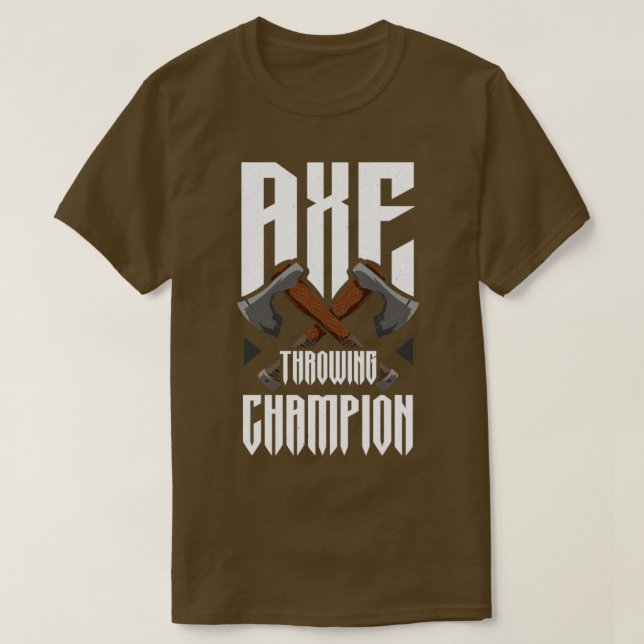 T-shirt Champion du lanceur Ax Funny Ax Throwing (Design devant)
