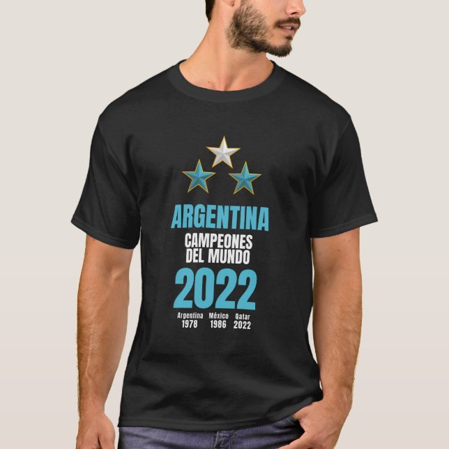 T-shirt Champion du Monde d'Argentine 2022 - Les fans de f (Devant)