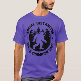 T-shirt Champion du Monde de Distances Sociales 20203