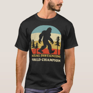 T-shirt Champion du Monde de Distances Sociales Drôle Aman