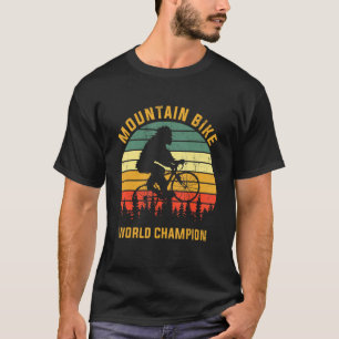 T-shirt Champion du Monde VTT Vintage Retro
