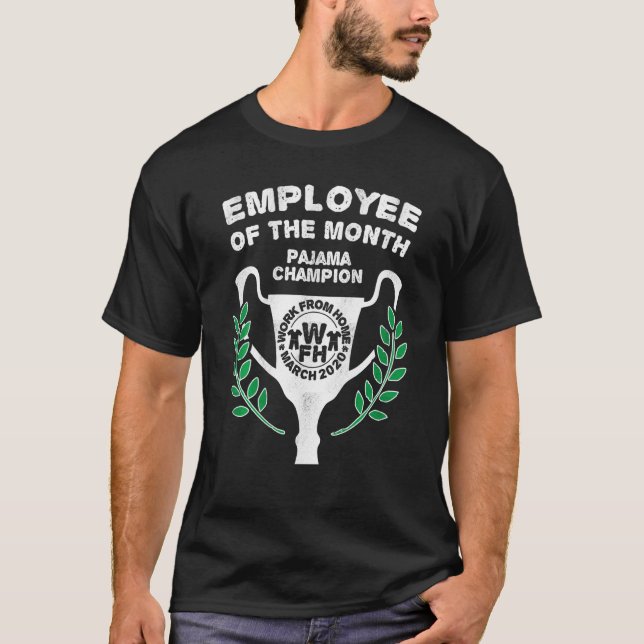 T-shirt Champion Du Pajama Travail De L'Employé À Domicile (Devant)