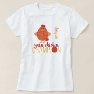 T-shirt Champion du poulet en fils rouges