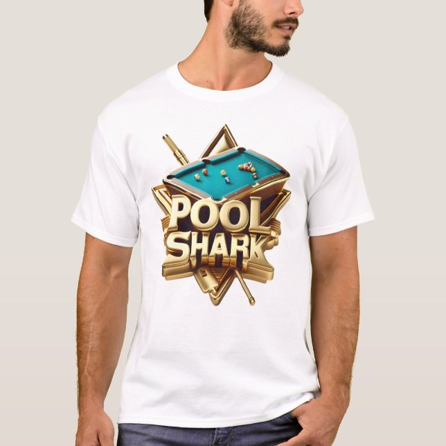 T-shirt Champion du requin de la piscine (Devant)