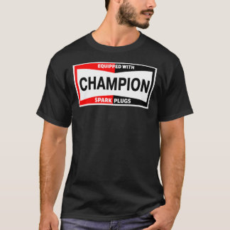 T-shirt Champion Spark Plugs Vintage Graphic Design