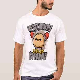 T-shirt Championnat de boxe de pomme de terre poids lourd 