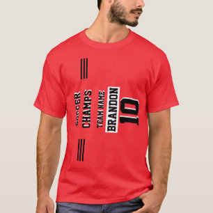 T-shirt championnat de football de football personnalisé r