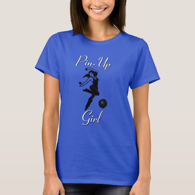 T-shirt Championnat de football féminin de bowling de bowl (Devant)