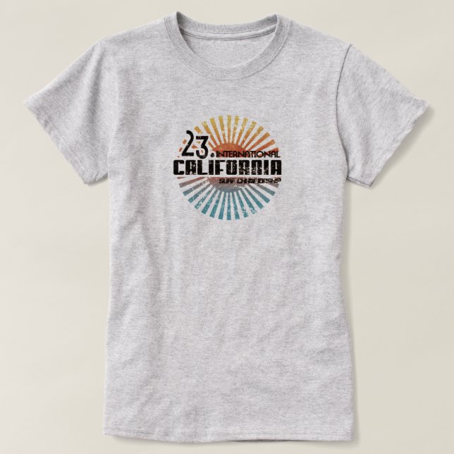 T-shirt CHAMPIONNAT DE SURF CALIFORNIA féminin (Design devant)