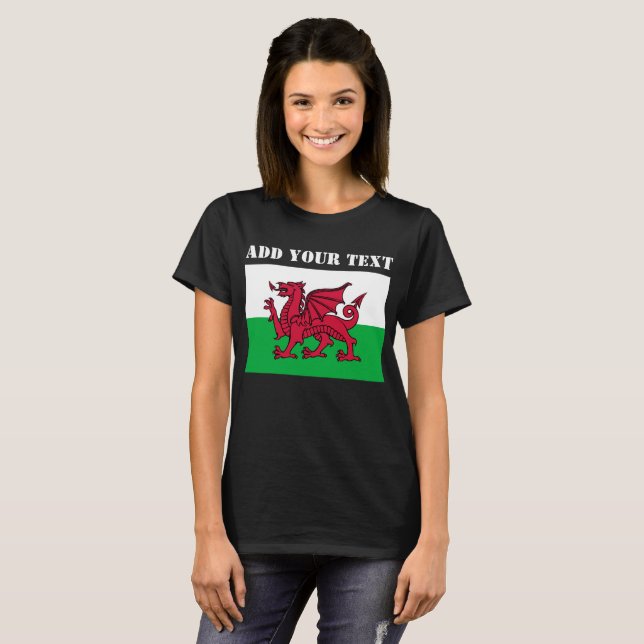 T-shirt Championnat du monde de football de Galles 2022 (Devant entier)