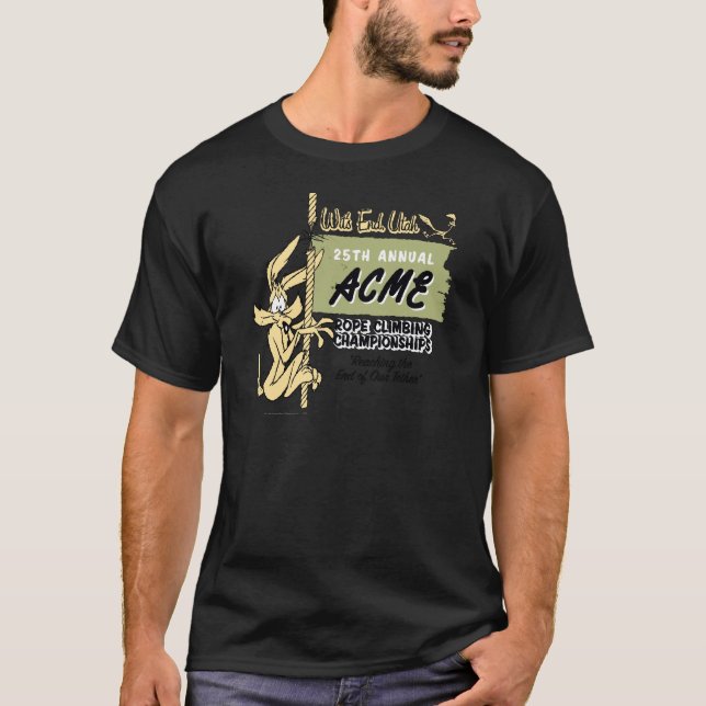 T-shirt Championnats WILE E. COYOTE™ d'Escalade de corde (Devant)