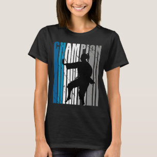 T-shirt Championne de karaté turquoise Filles Concours d'a