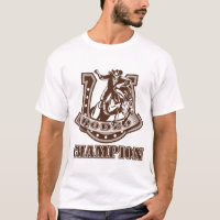 T-shirt championne de rodéo masculin