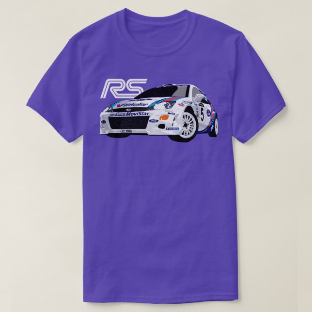 T-shirt Championne du rallye Colin McRae MK1 RS écoutille  (Design devant)