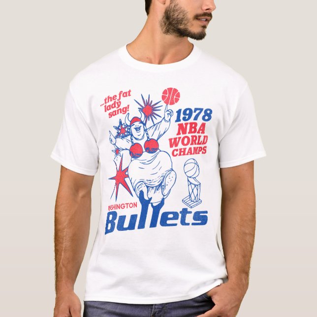 T-shirt Champions de basketball des balles Retro 1978 à Wa (Devant)