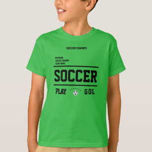 T-shirt Champions de football personnalisées équipe enfant