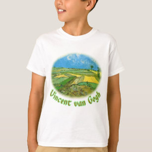 T-shirt Champs de blé à Auvers Sous Ciel Nuageux, van Gog