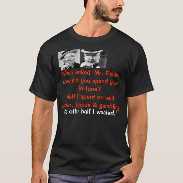 T-shirt champs de carte de travail (Devant)