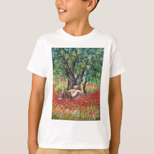 T-SHIRT CHAMPS DE PAN, D'OLIVE ET DE POPPY