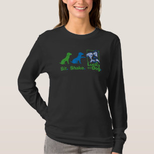 T-shirt Chance Chien Animal Rescue Sit Shake