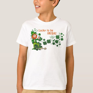T-shirt Chanceux pour être chemise d'enfants d'Irlandais