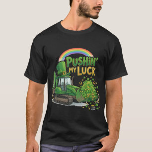 T-shirt Chanceux Shamrock Construction Irlandaise St Patr