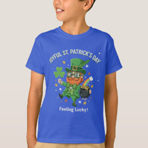 T-shirt Chanceux St. Patrick Joli Leprechaun