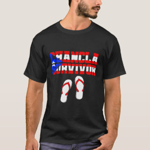 T-shirt Chancla Survivor Porto Rico Funny Spanish Joke Gi
