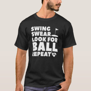 T-shirt Chandail À Swing Chercher Ball Repeat Golf Pour