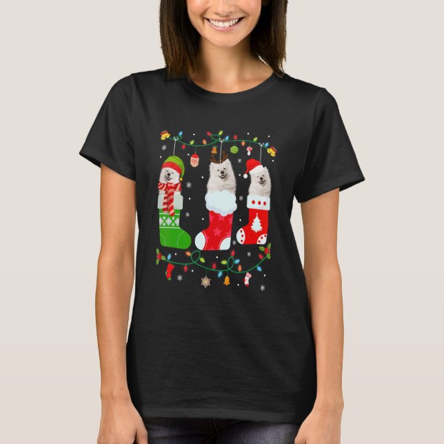 T-shirt Chandail américain Eskimo Chien Trois Chaussettes  (Devant)