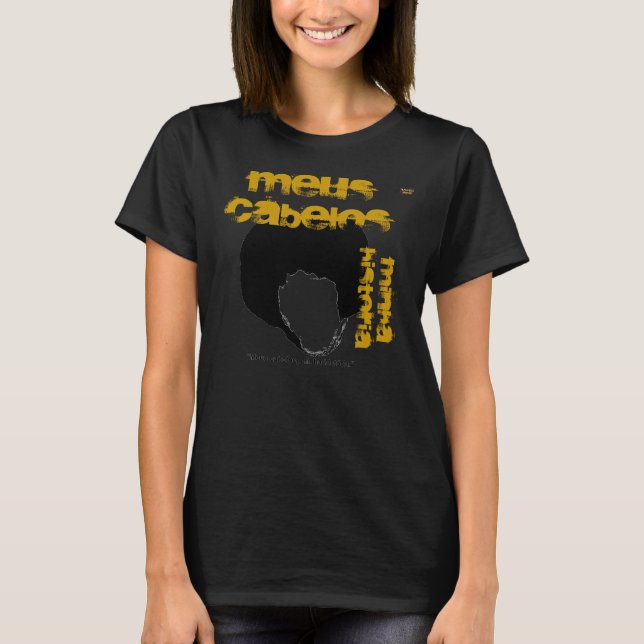 T-SHIRT CHANDAIL BASIQUE FÉMININ BLACK POWER (Devant)