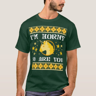 T-shirt chandail de noël de la licorne cornée