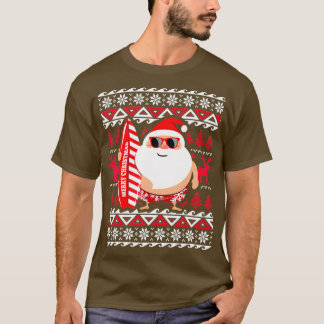 T-shirt Chandail de Noël du Père Noël Hawaii