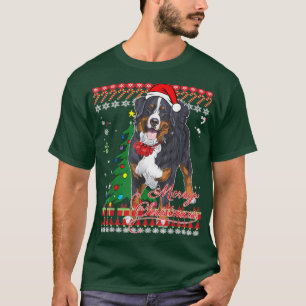 T-shirt Chandail de Noël moche du chien de montagne bernoi
