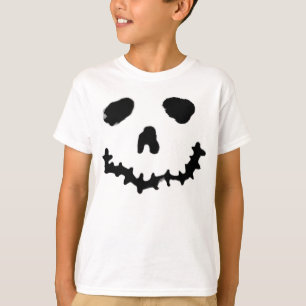 T-shirt Chandail éffrayant Jack-o-lanterne Citrouille face