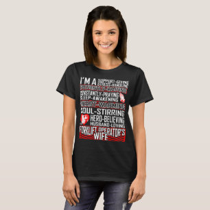 T-shirt Chandail-femme de l'opérateur de chariots élévateu