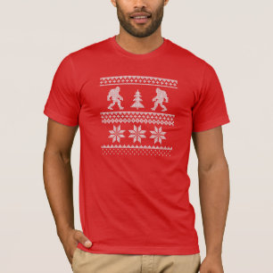 T-shirt Chandail laid de Noël de Bigfoot