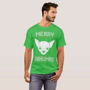 T-shirt Chandail laid de Noël de joyeux chiwawa de