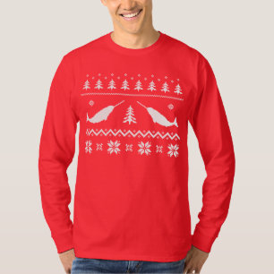 T-shirt Chandail laid de Noël de Narwhal
